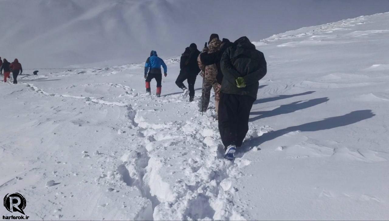 عملیات جستجوی کوهنوردان مفقود شده در اشنویه