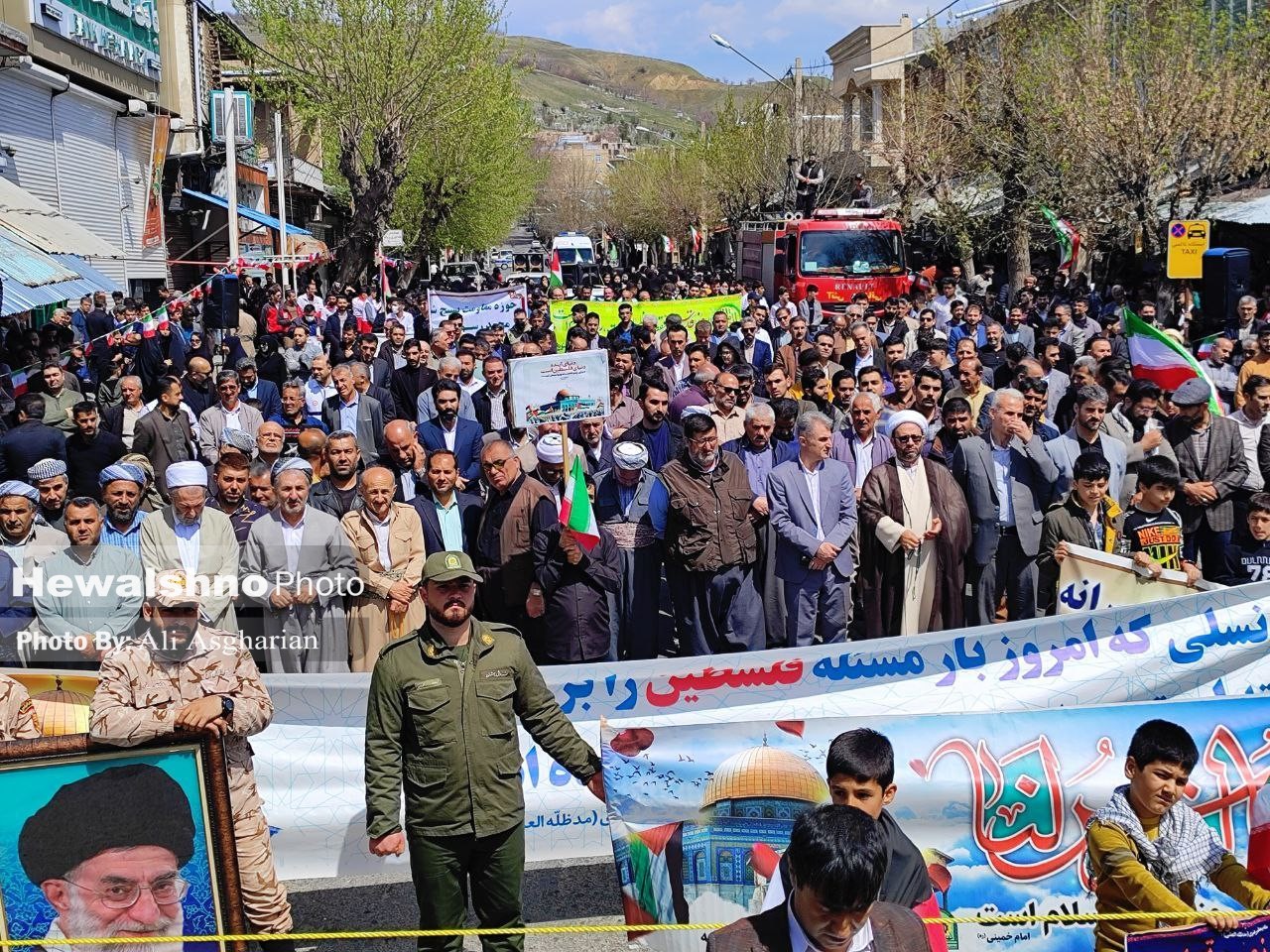 شکوه راهپیمایی روز قدس اشنویه